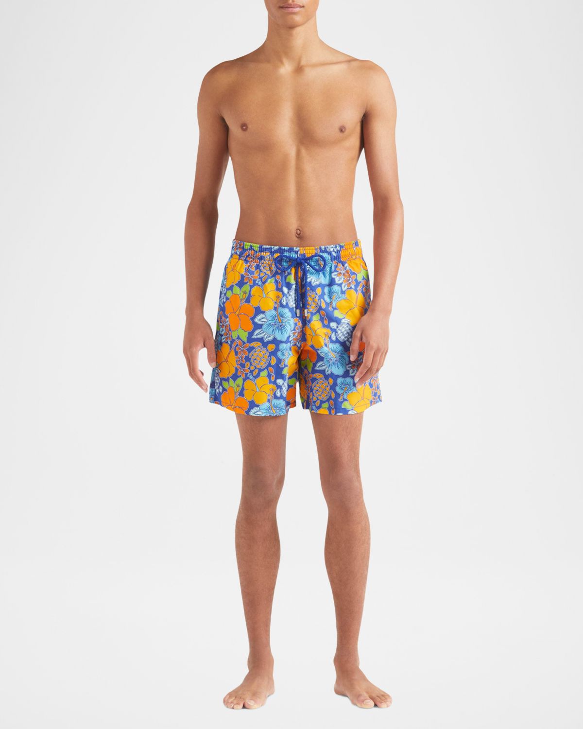 Vilebrequin Men 's Tropical Turtle Swim Trunks