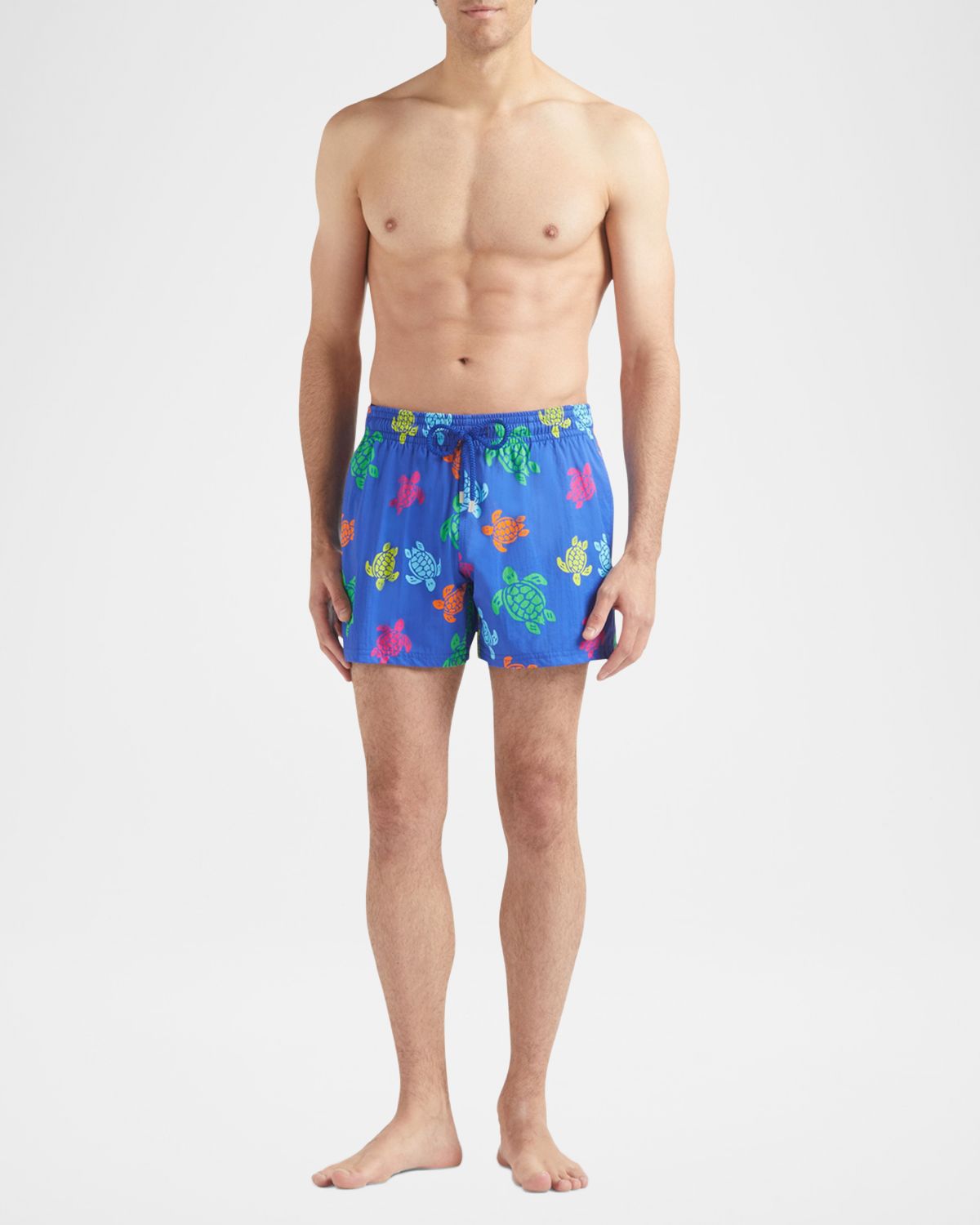 Vilebrequin Men Stretch Multicolor Turtle Swim Trunks