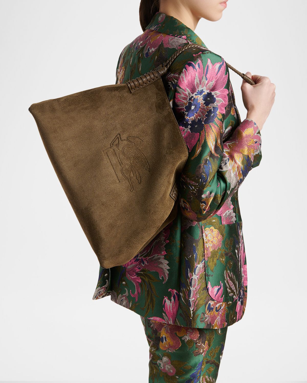 Etro Libra Medium Suede Shopper Tote Bag | Thumbnail 6 Etro Libra Medium Suede Shopper Tote Bag | Thumbnail 6