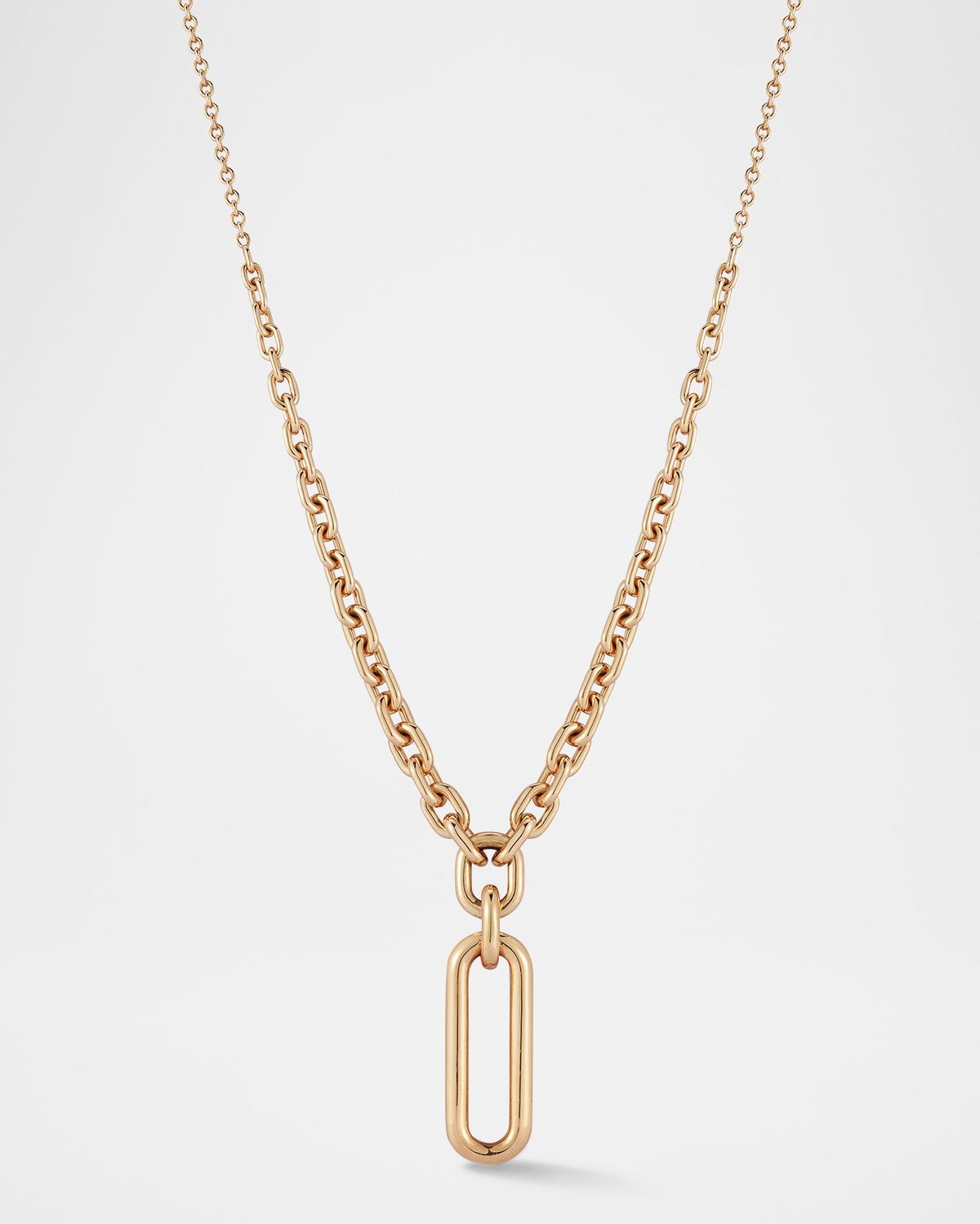 Walters Faith Morrell Graduated Link Necklace with Elongated Diamond Link