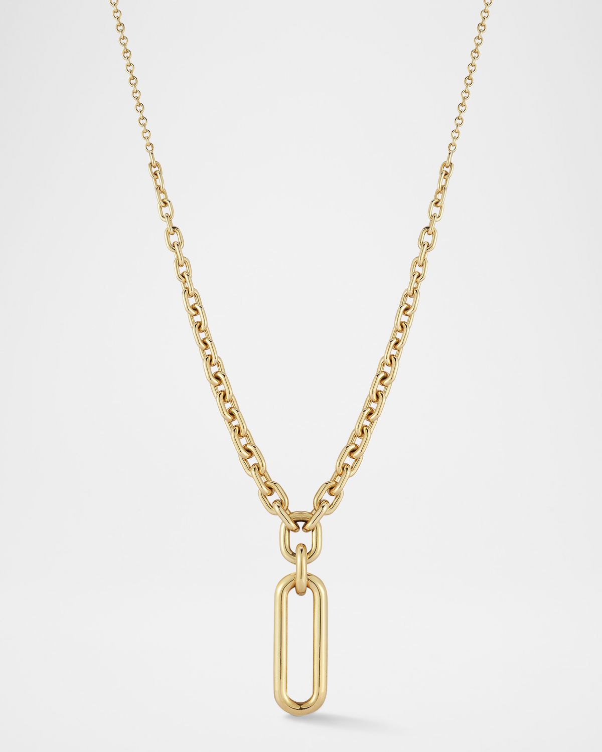 Walters Faith Morrell Graduated Link Necklace with Elongated Diamond Link