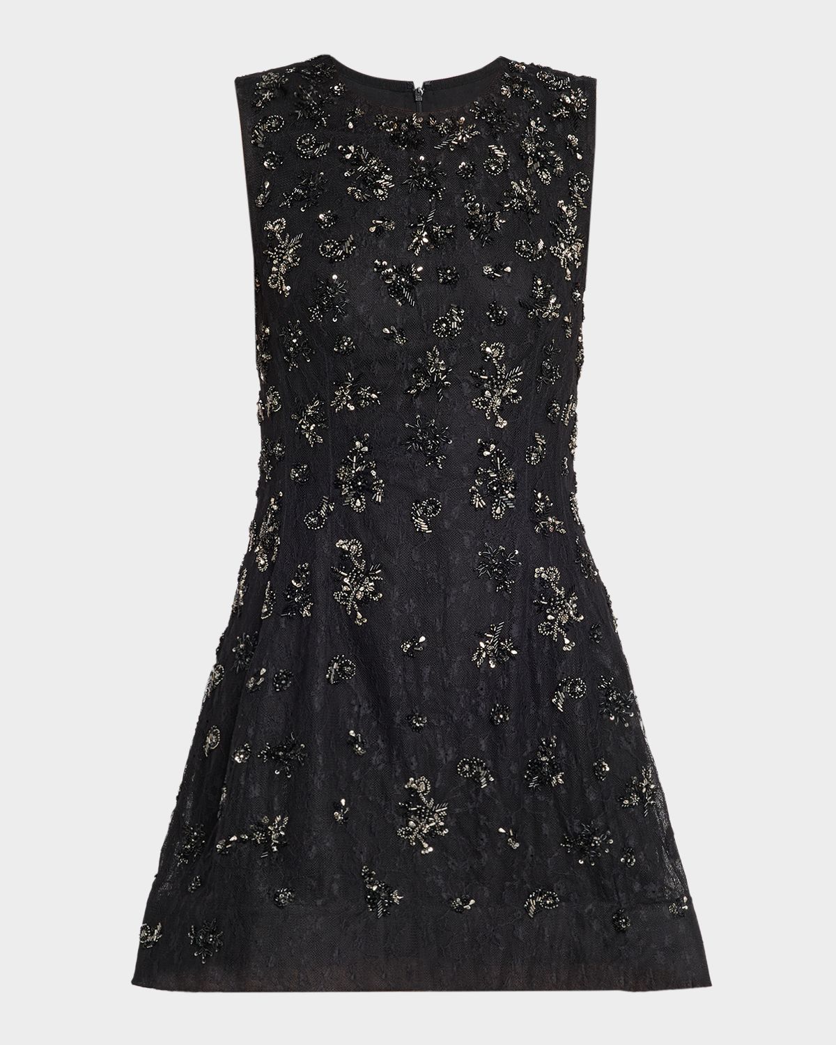 SIMKHAI Evelina Crystal-Embellished Lace Mini Dress