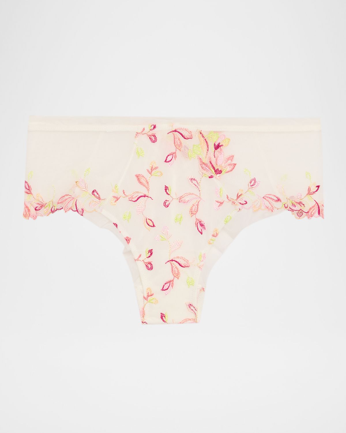 Lise Charmel Folie D 'Ete Floral-Embroidered Tulle Boyshorts