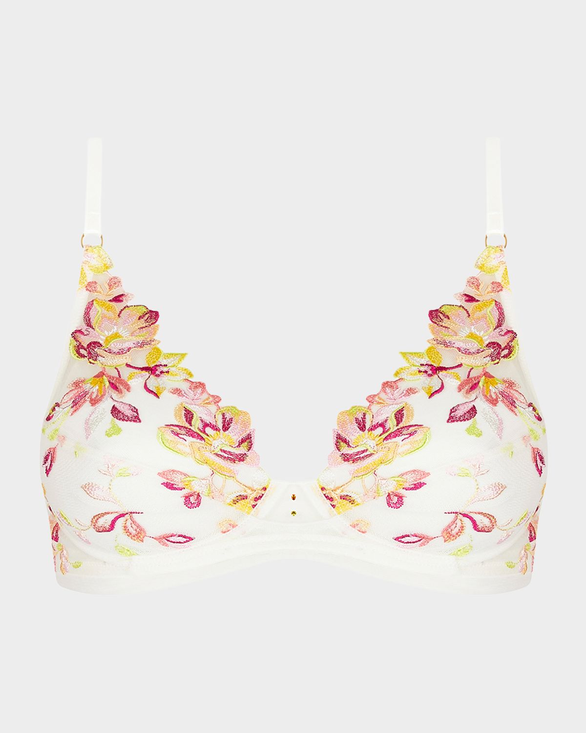 Lise Charmel Folie D 'Ete Floral-Embroidered Tulle Triangle Bra