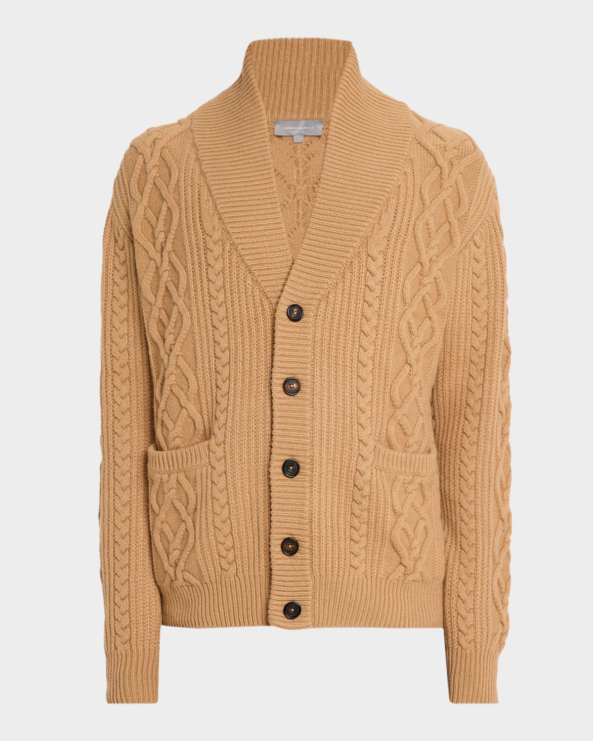 Bergdorf Goodman Men 's Cable Knit Shawl Cardigan