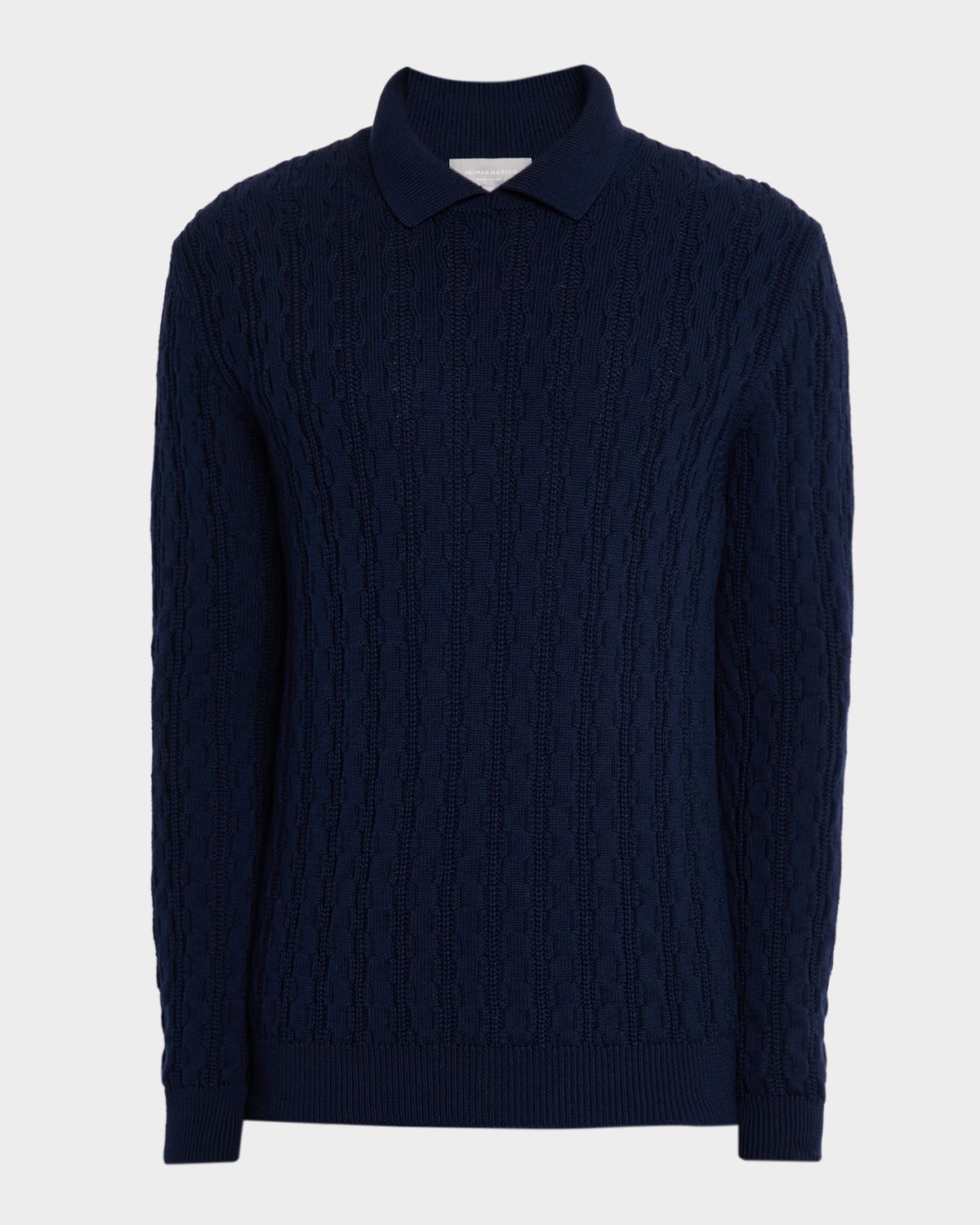 Bergdorf Goodman Men 's Elvis Merino Wool Polo Sweater
