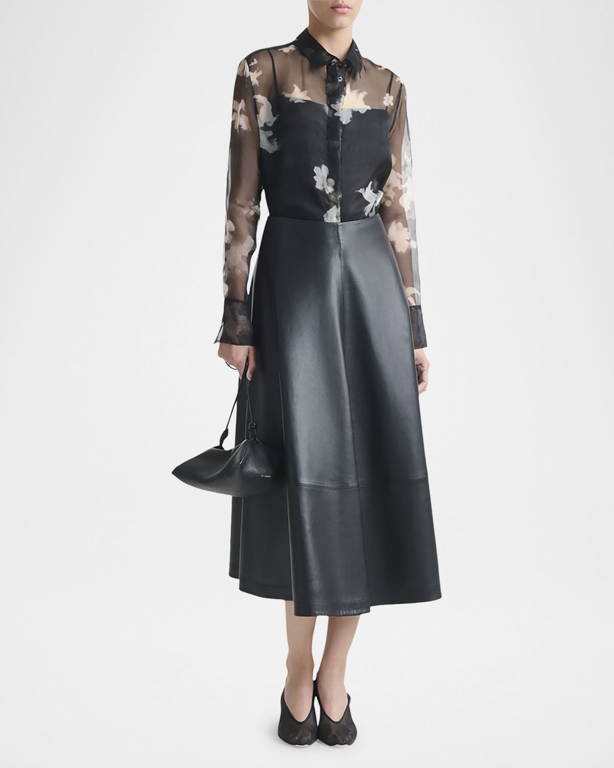 Altuzarra Chika Floral Silk Button-Down Top