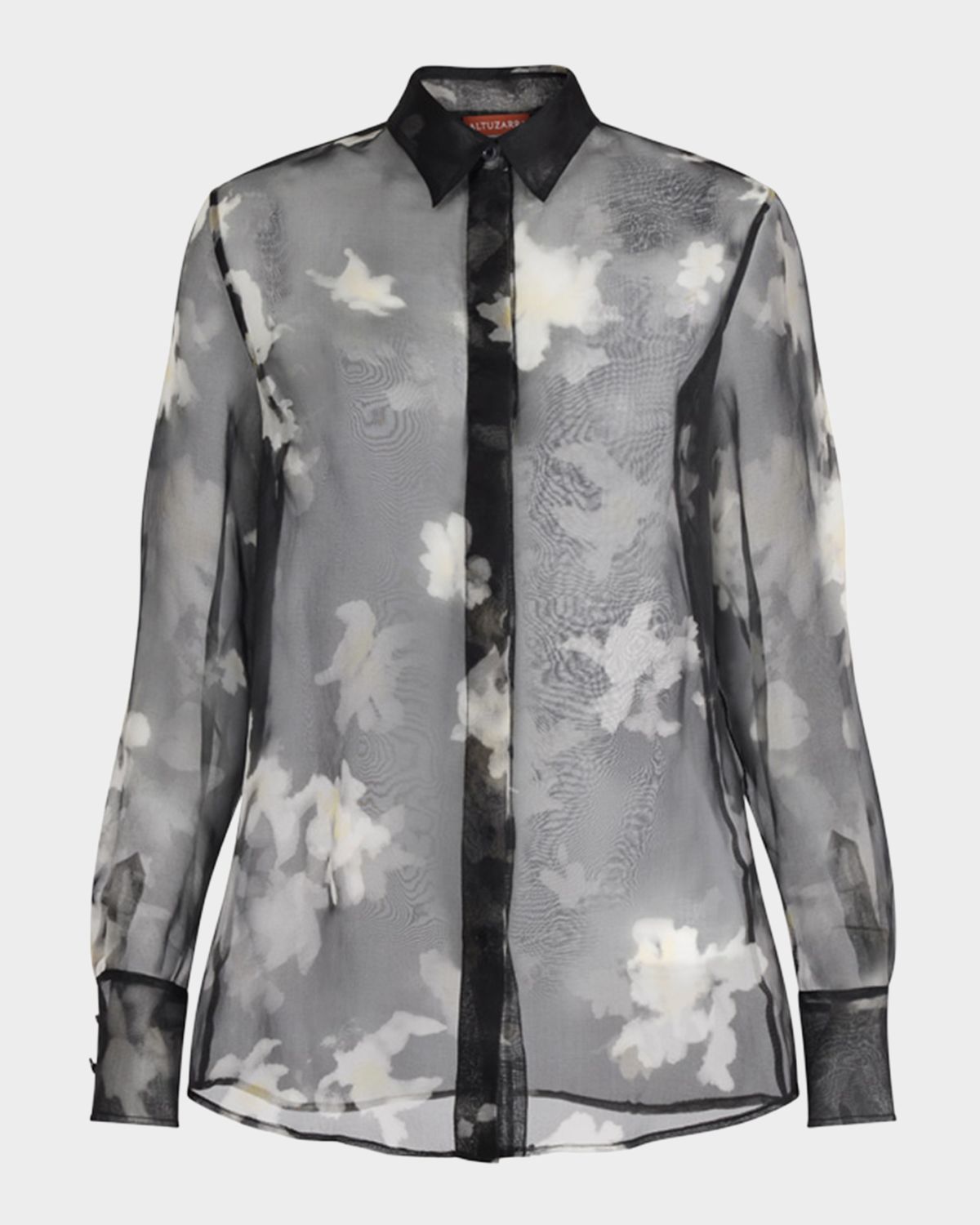 Altuzarra Chika Floral Silk Button-Down Top