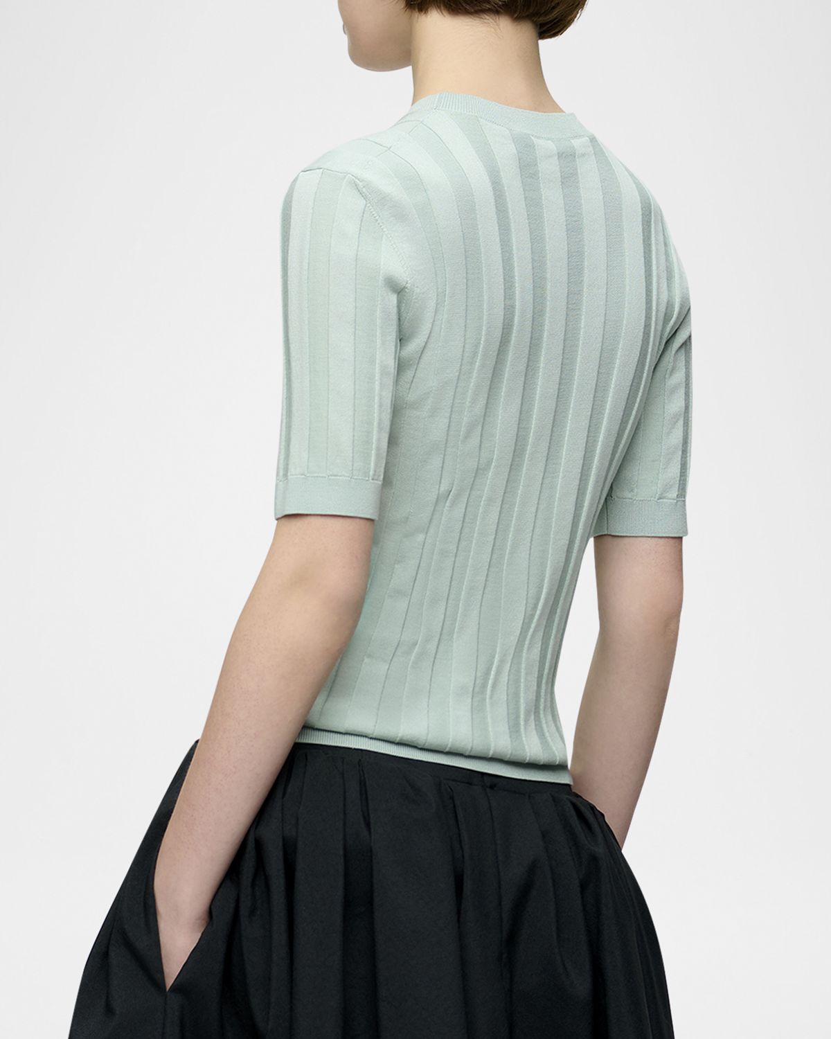 CALLAS Milano Deeda Crewneck Wide Rib Sweater