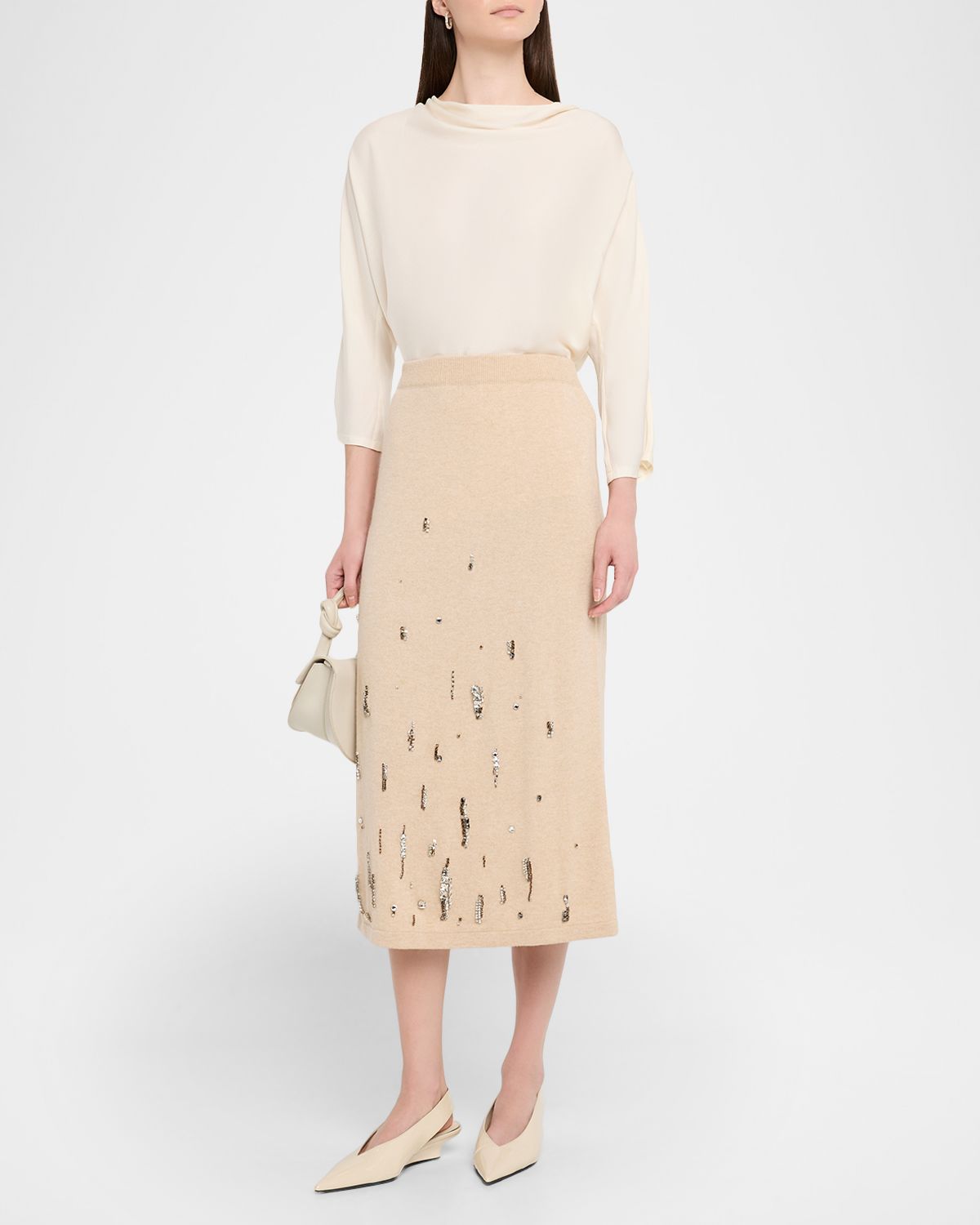 FABIANA FILIPPI Fluid Cowl-Neck Top