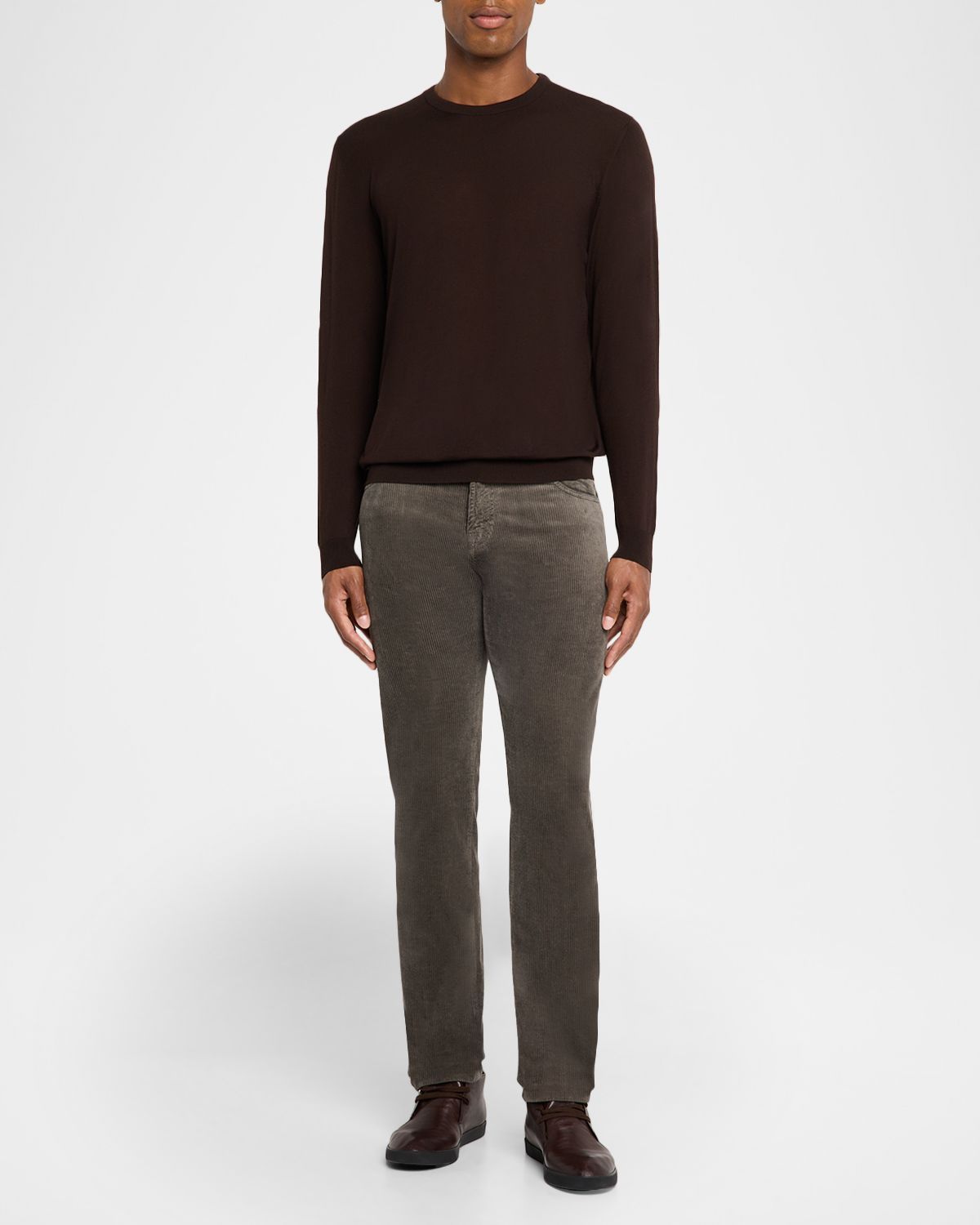 Kiton Men 's Corduroy Straight Fit Five-Pocket Pants