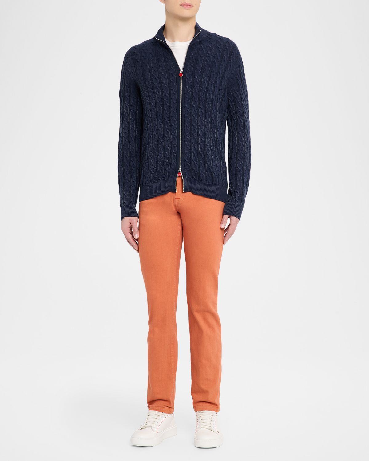 Kiton Men 's Kurabo Slim Stretch Five-Pocket Pants