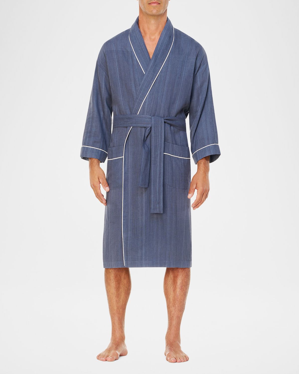 Majestic International Men 's Summer Woven Shawl Robe