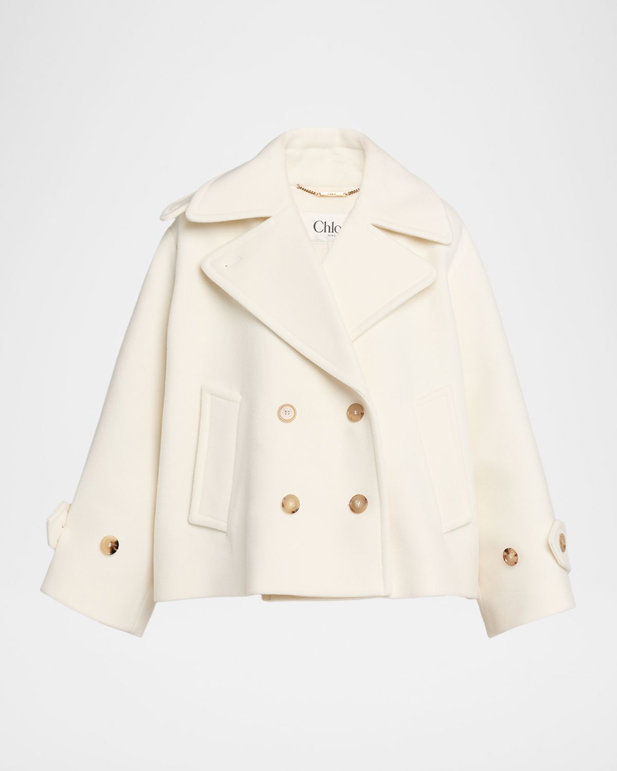 Chloe Double-Breasted Wool Peacoat | Thumbnail 6 Chloe Double-Breasted Wool Peacoat | Thumbnail 6