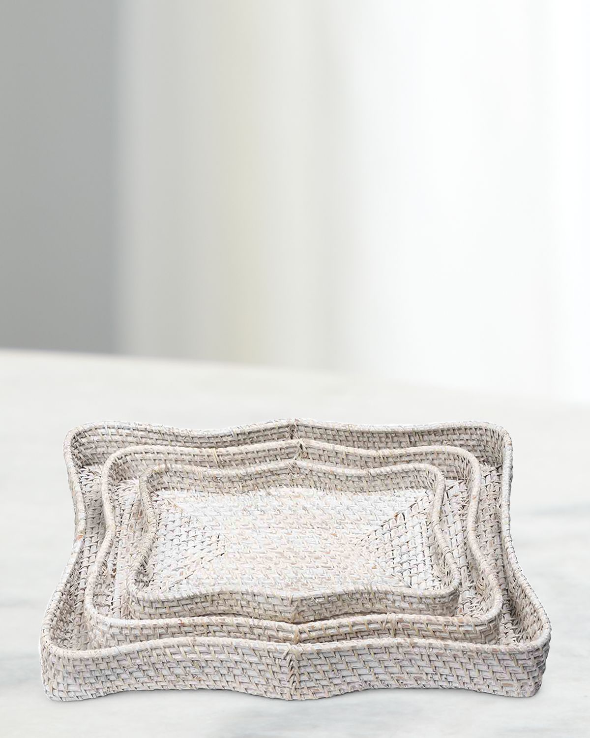 Park Hill Collection Sanibel Scalloped Trays, Set of 3 | Thumbnail 4