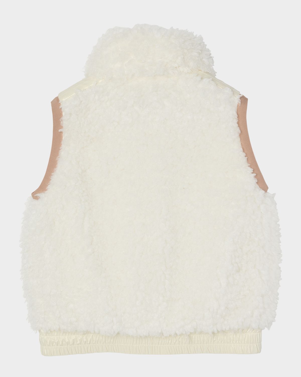 Moncler Grenoble Girl 's Teddy Fleece Down Vest, Size 8-