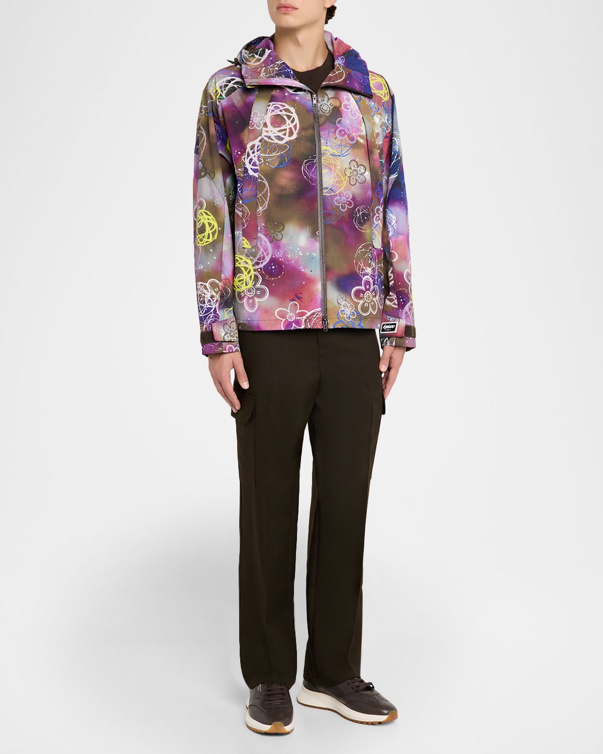 Kenzo x Futura 2000 ' Men 's Short Water-Repellent Nylon Jacket