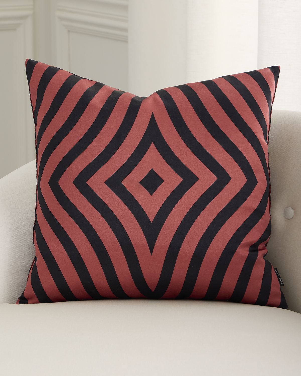 Christian Lacroix Mila Embroidered Pillow, 20" Square