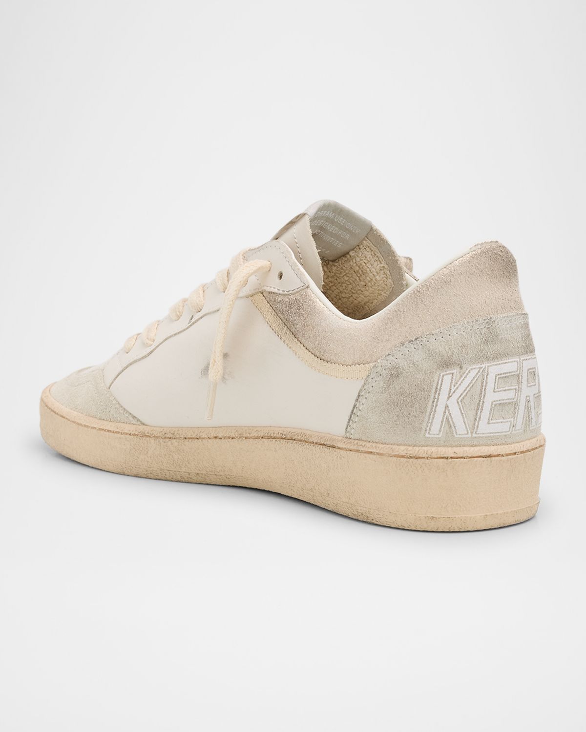 Golden Goose Ball Star Mixed Leather Low-Top Sneakers