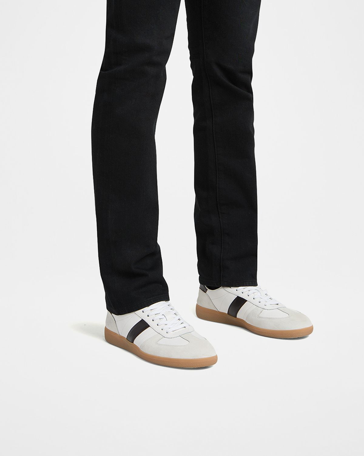 TOM FORD Men's Archer Suede and Leather Low-Top Sneakers