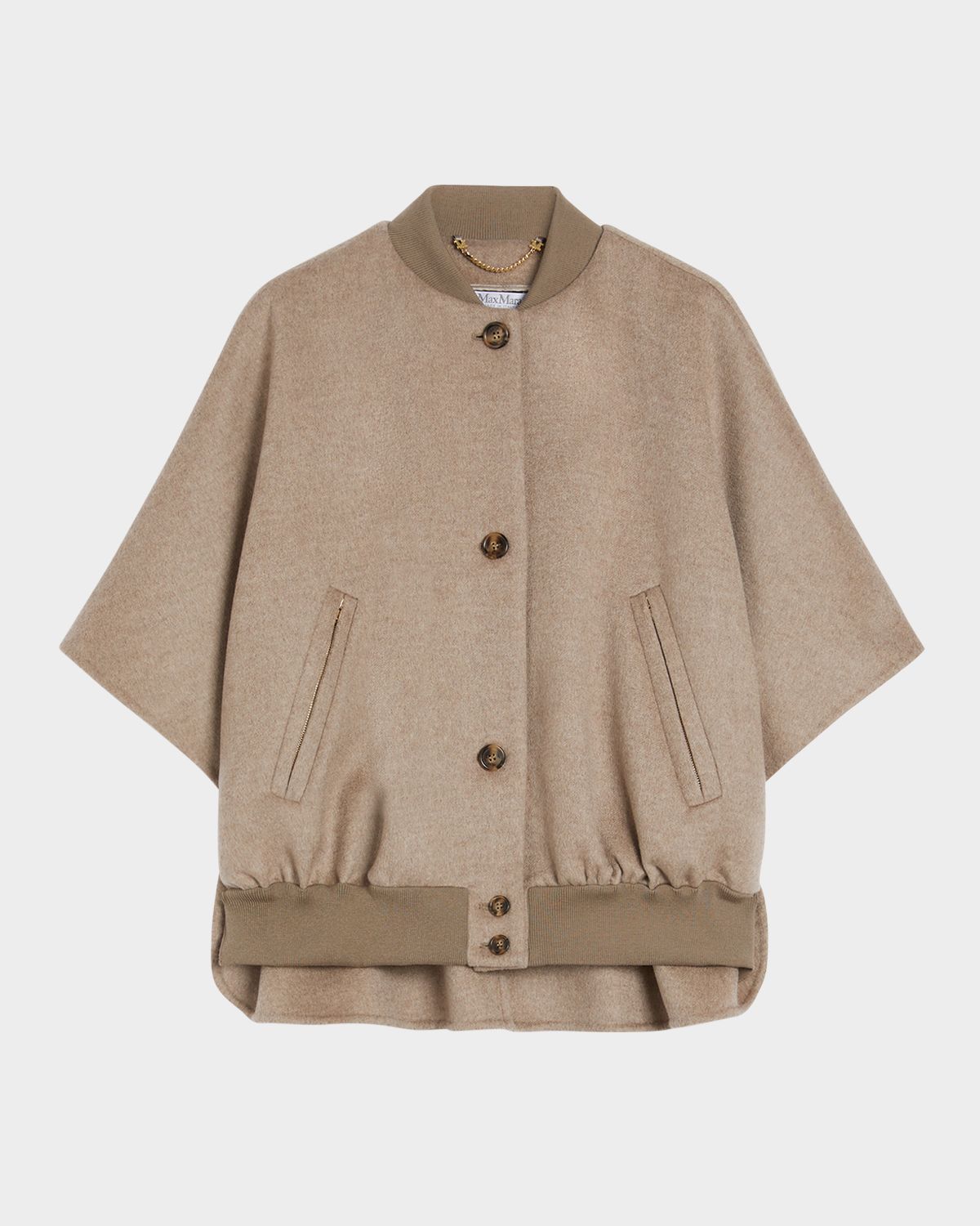Max Mara Leticia Cashmere Button-Front Cape