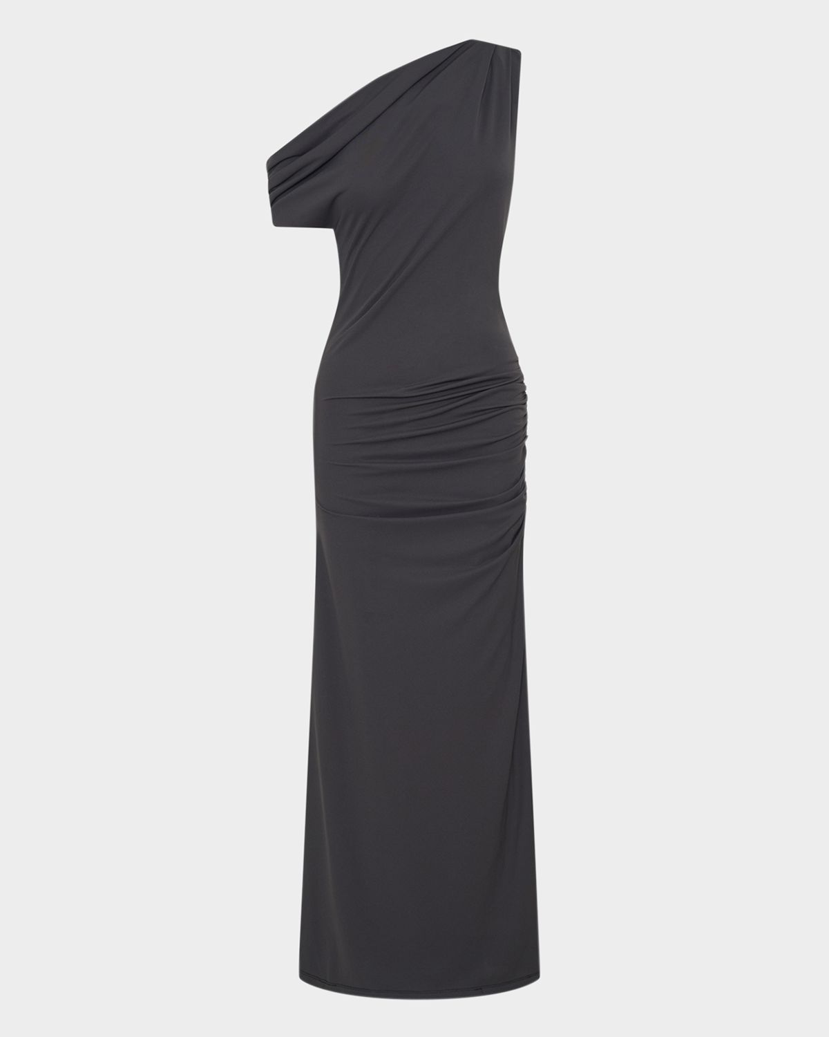 NICHOLAS Selma Ruched One-Shoulder Gown
