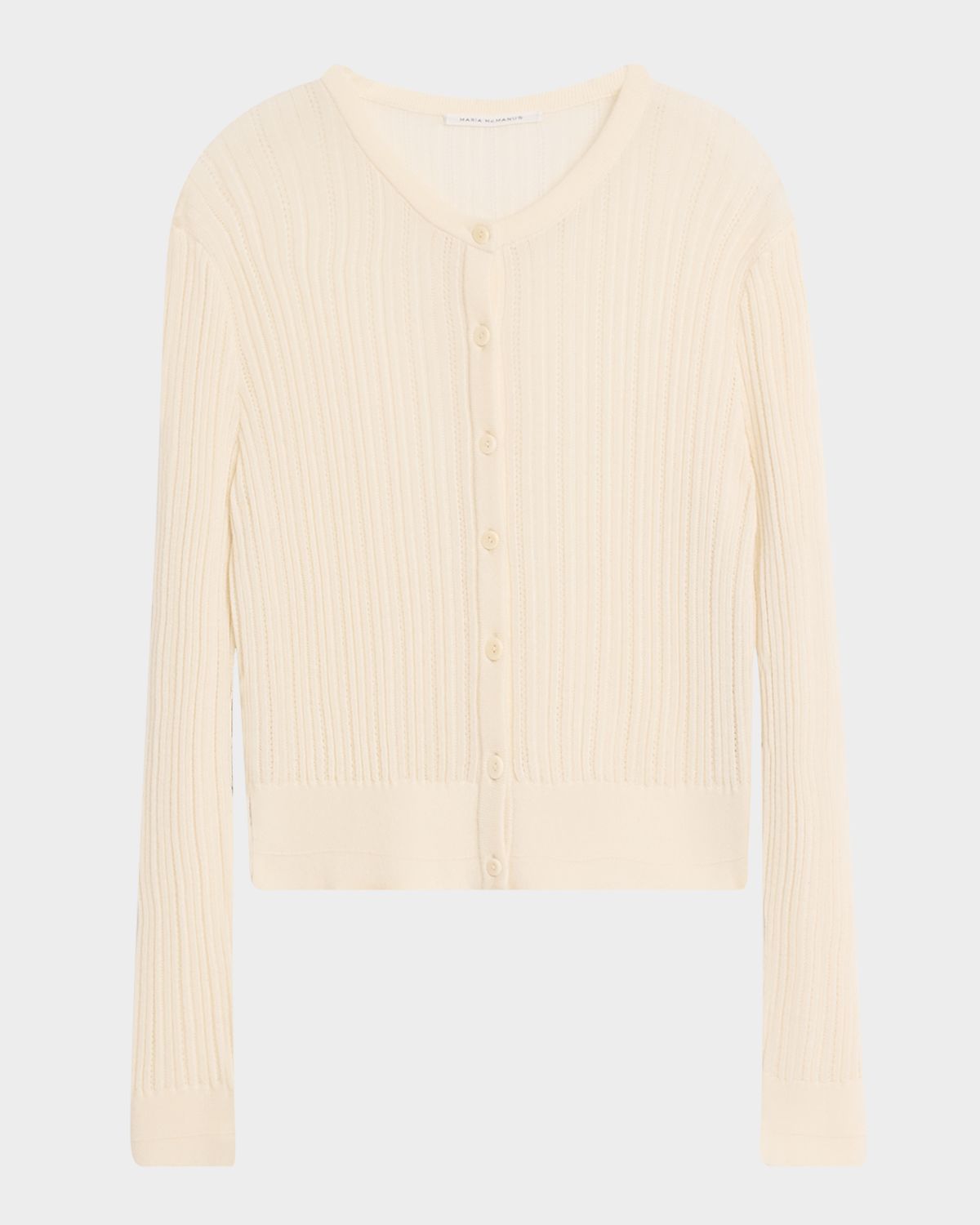 MARIA MCMANUS Pointelle Knit Petite Cardigan