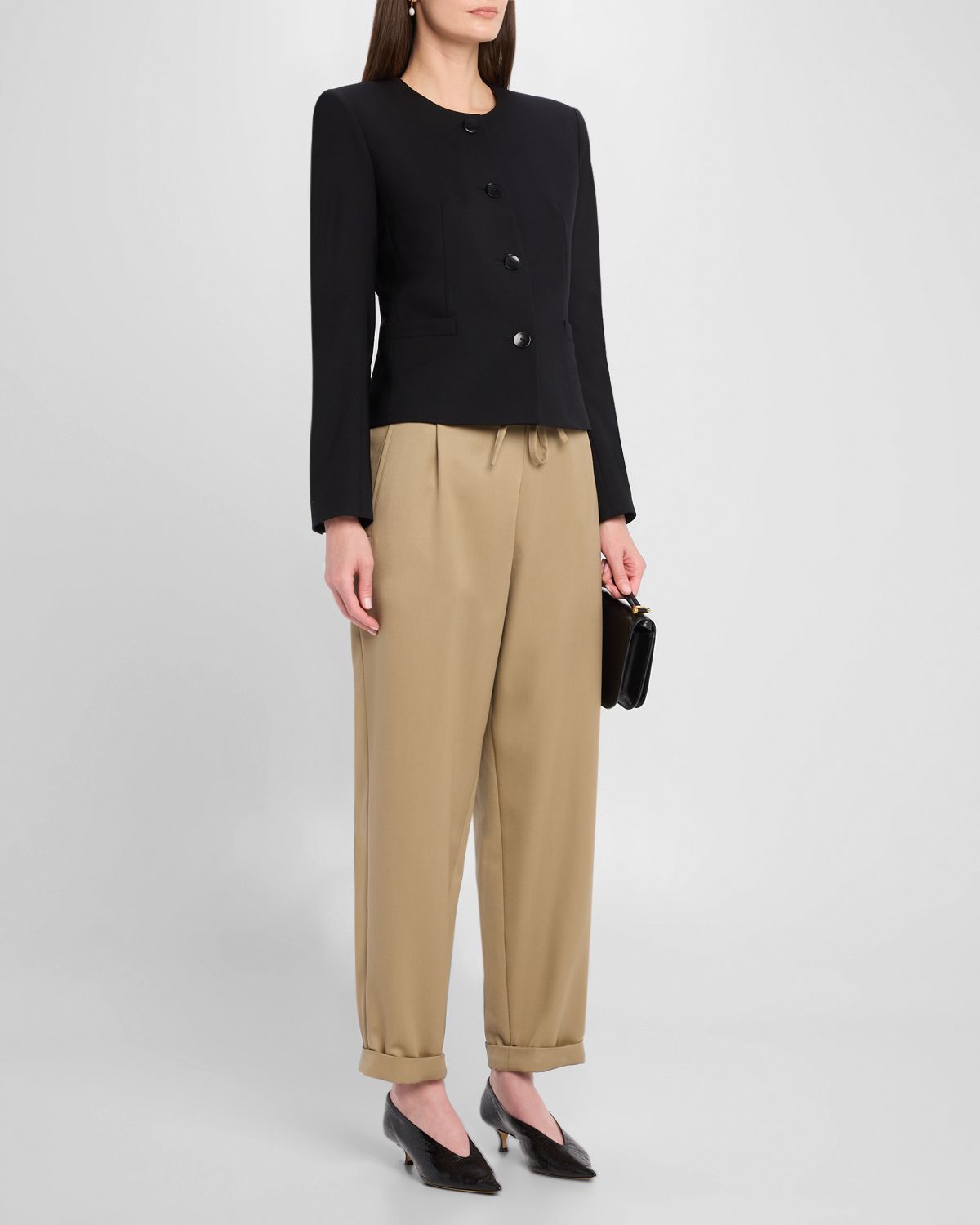 MARIA MCMANUS Single-Breasted Shrunken Jacket