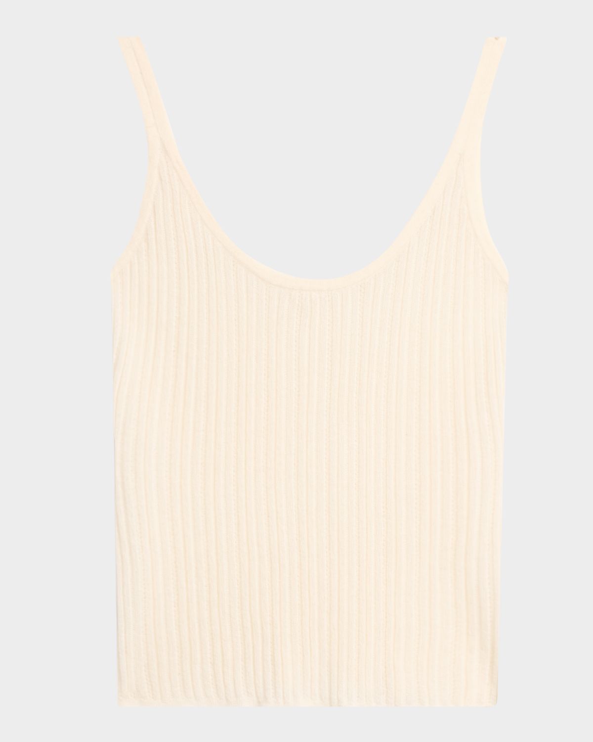 MARIA MCMANUS Pointelle Knit Slim Tank Top