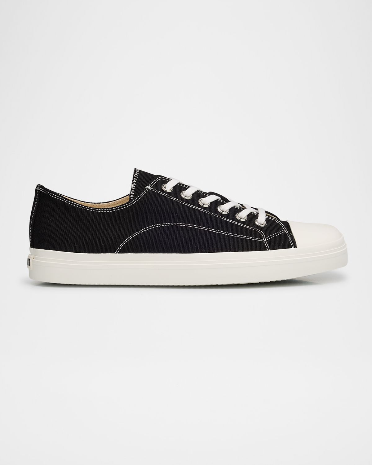 Moschino Men 's Edge Canvas Cap Toe Low-Top Sneakers