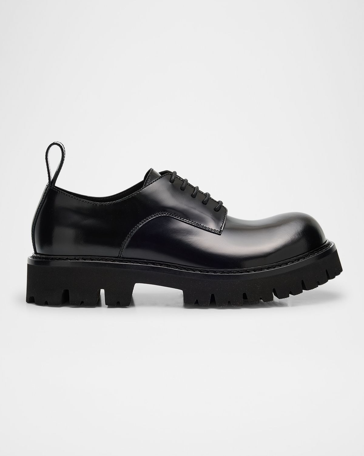 Moschino Men 's Leather Chunky Lug-Sole Derby Shoes