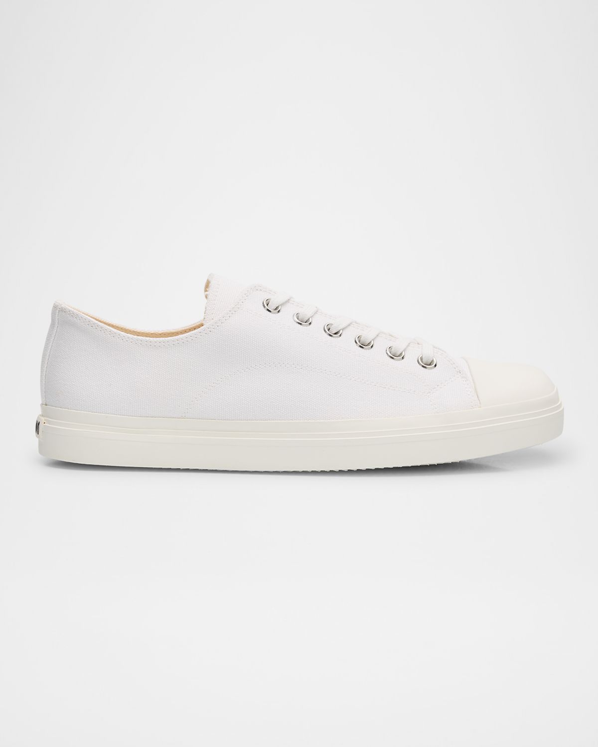 Moschino Men 's Edge Canvas Cap Toe Low-Top Sneakers