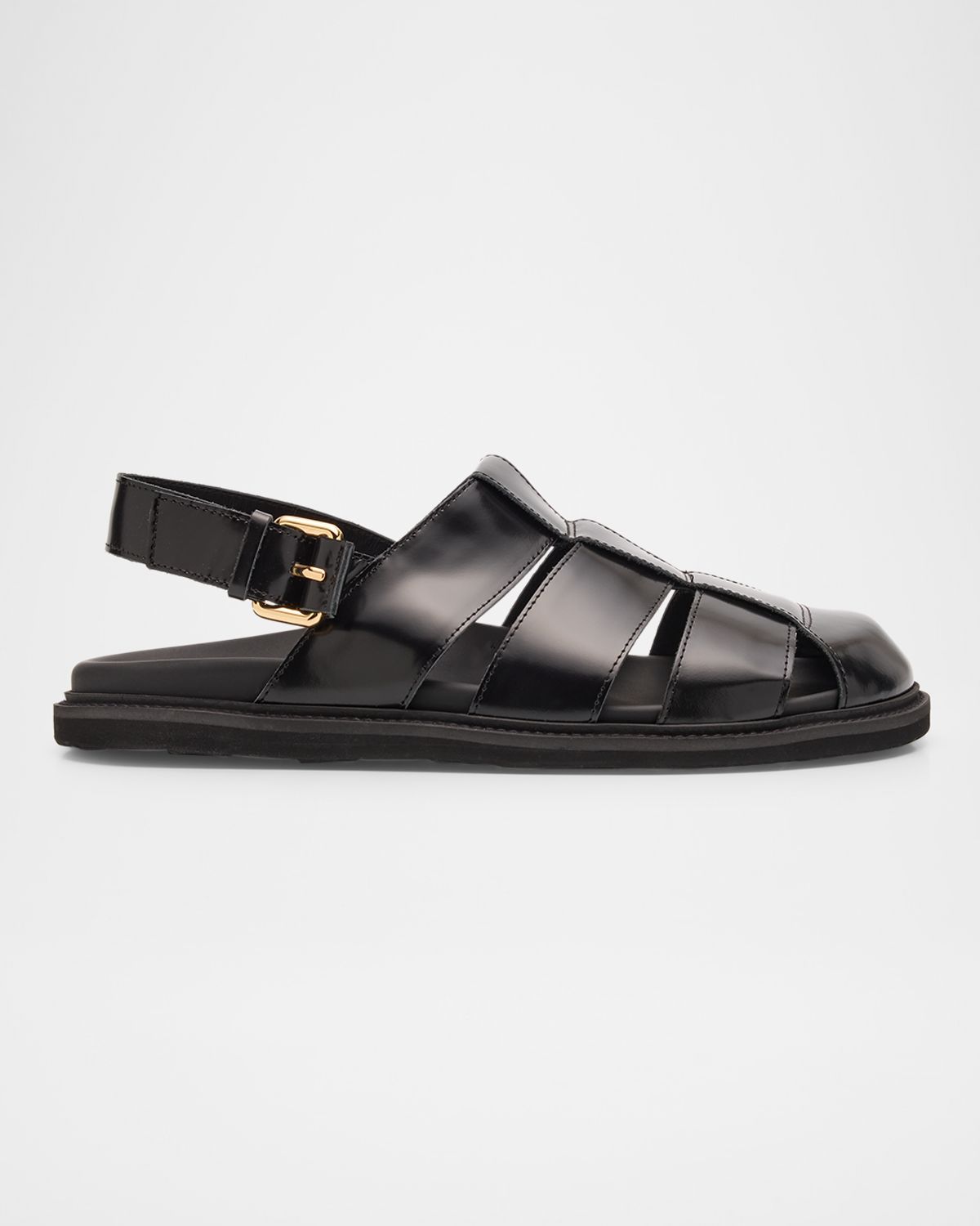 Moschino Men 's Leather Fisherman Sandals