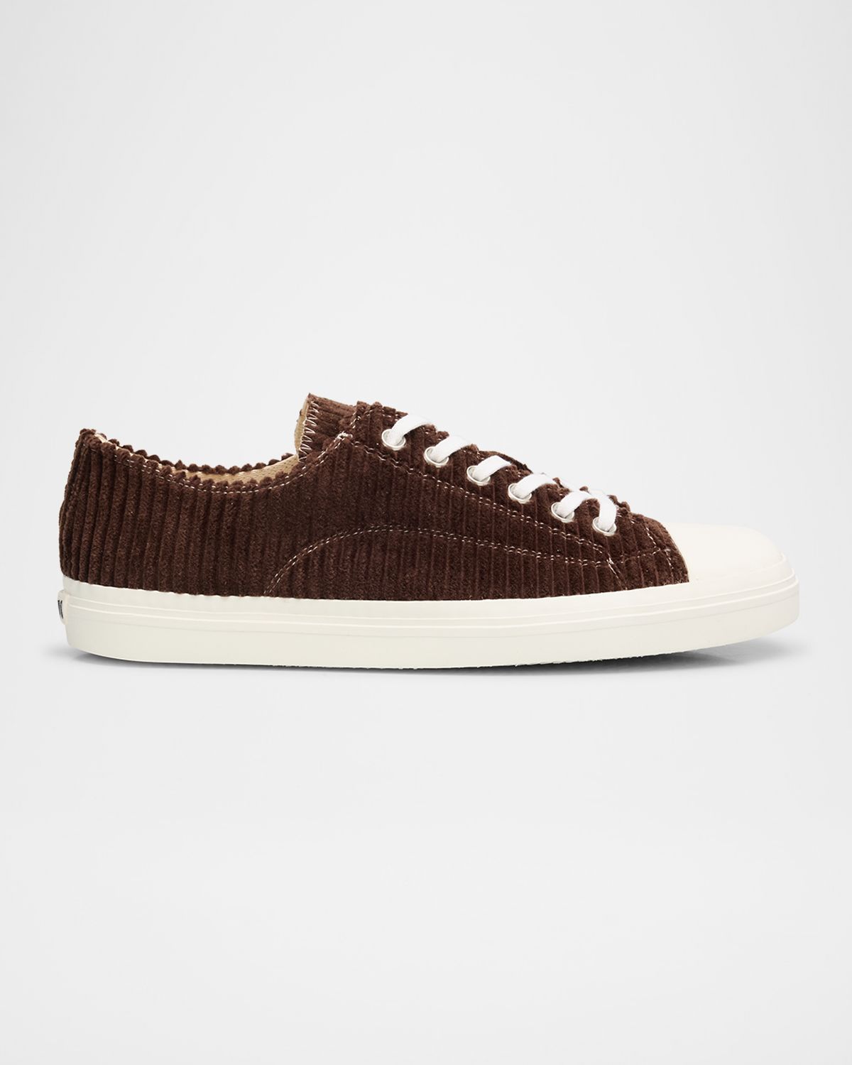 Moschino Men 's Edge Corduroy Cap Toe Low-Top Sneakers