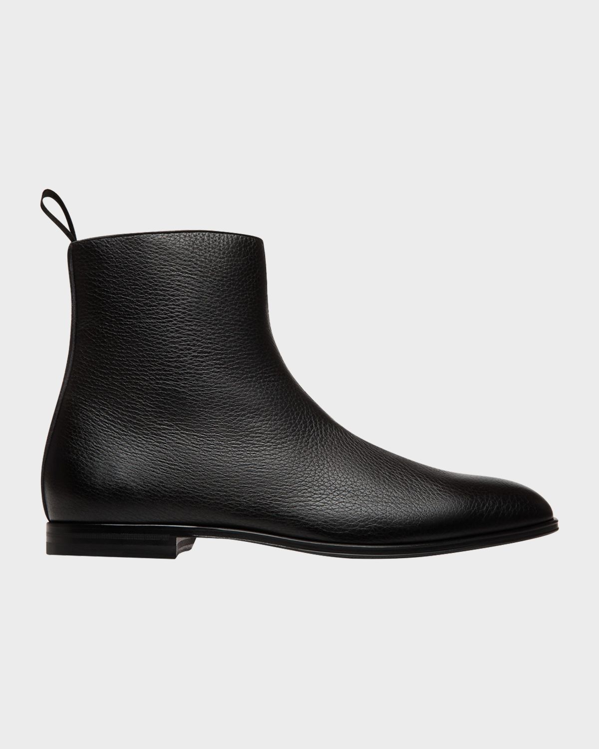 Bally Men 's Wently Grainy Leather Side-Zip Ankle Boots | Thumbnail 3 Bally Men 's Wently Grainy Leather Side-Zip Ankle Boots | Thumbnail 3