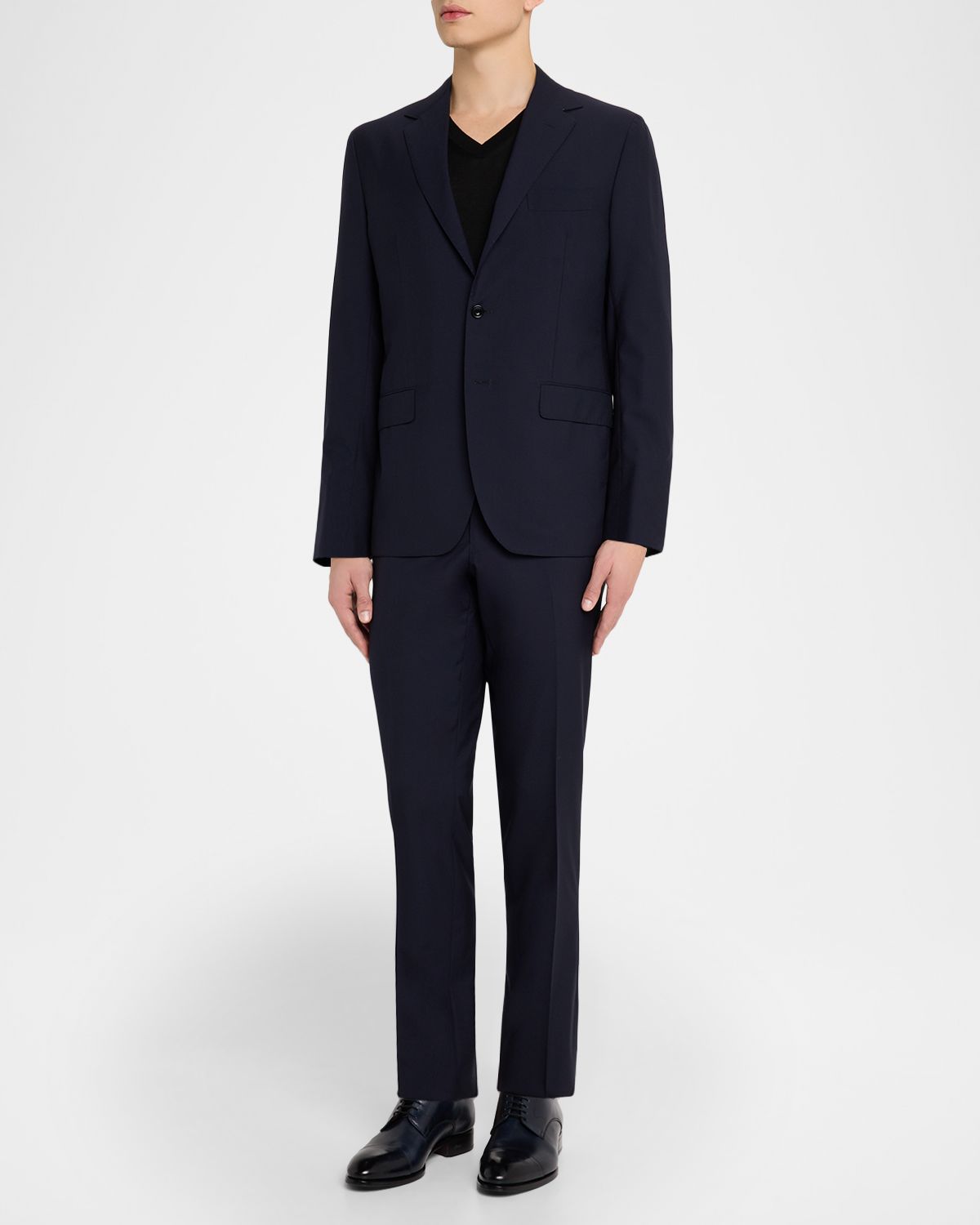 Sartorio Men 's Navy Solid Wool Suit | Thumbnail 10 Sartorio Men 's Navy Solid Wool Suit | Thumbnail 10