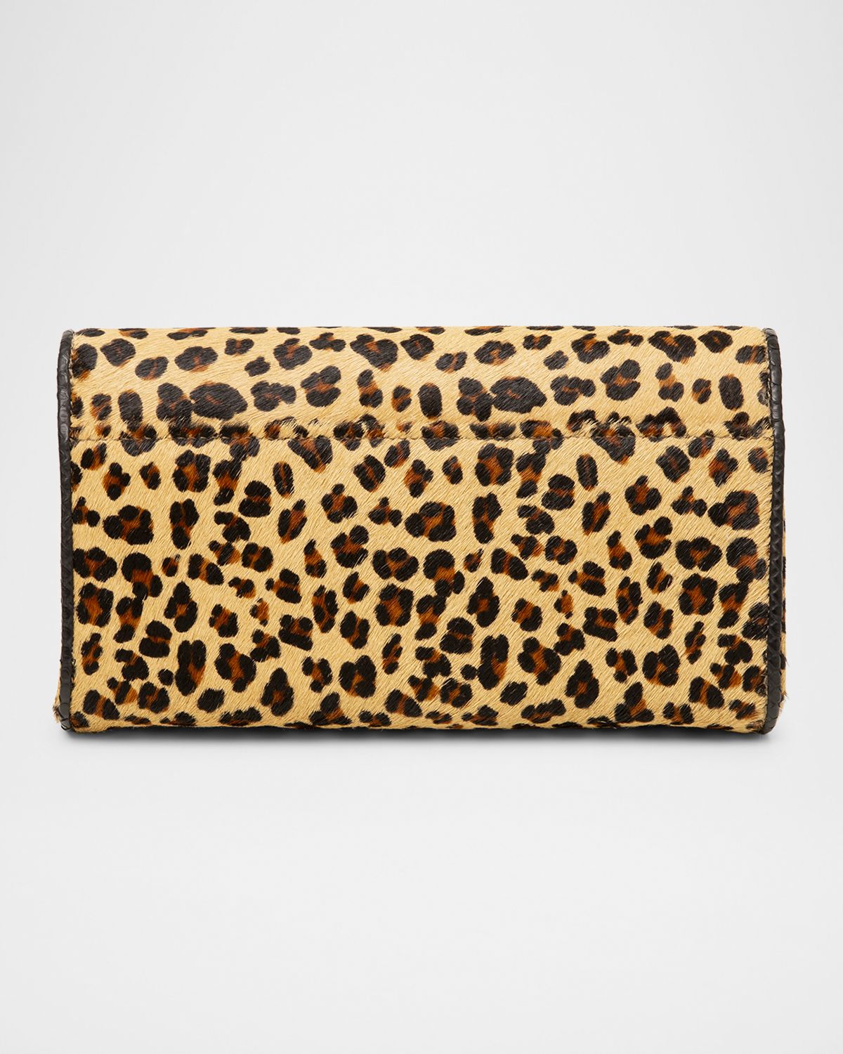 MICHELLE WILHITE Olivia Flap Calf Hair Clutch Bag