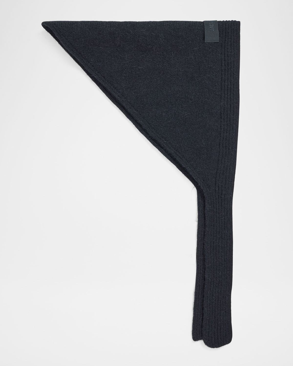 Jacquemus Men 's Le Chale Grosgrain Logo Wool-Blend Scarf | Thumbnail 3 Jacquemus Men 's Le Chale Grosgrain Logo Wool-Blend Scarf | Thumbnail 3
