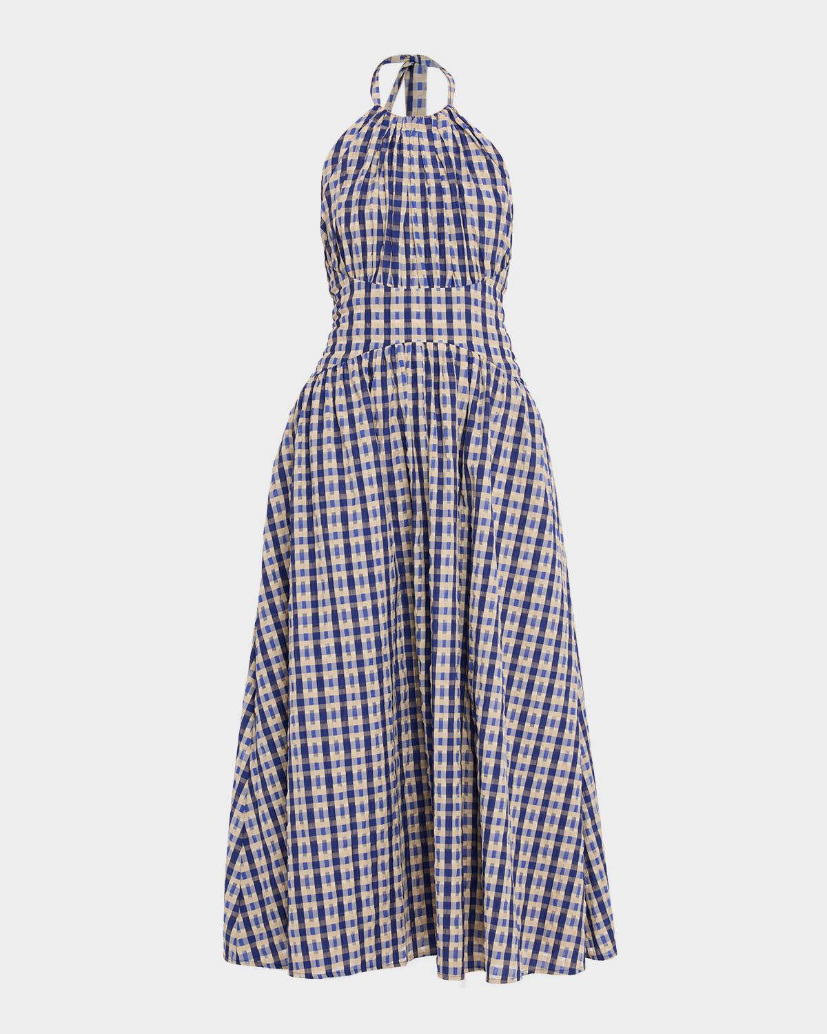 Rosie Assoulin In The Name Of Love Halter Midi Dress