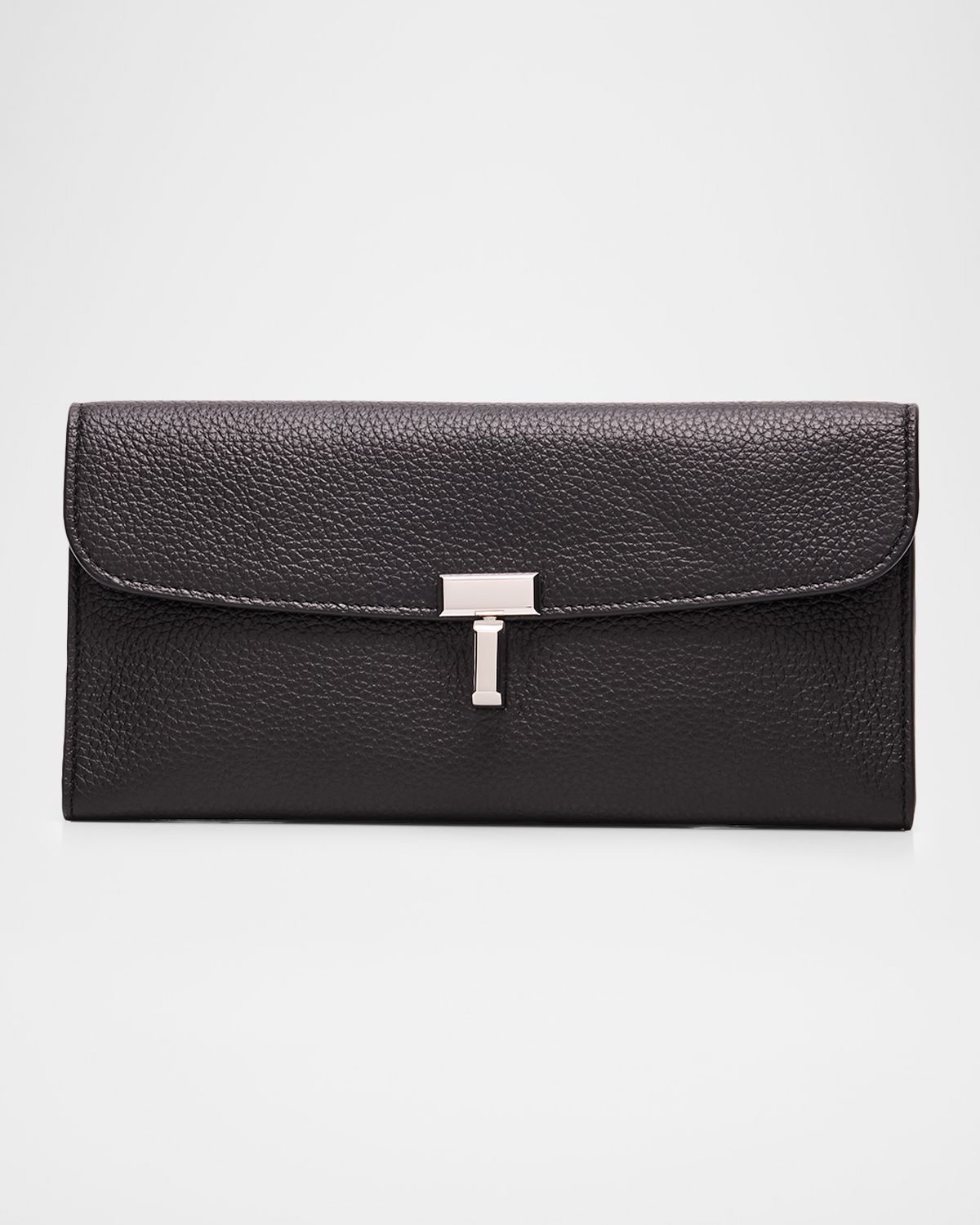 Toteme T-Lock Grain Leather Continental Wallet