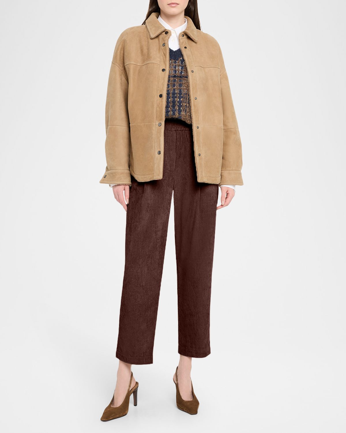 Brunello Cucinelli Lamb Shearling Shirt Jacket