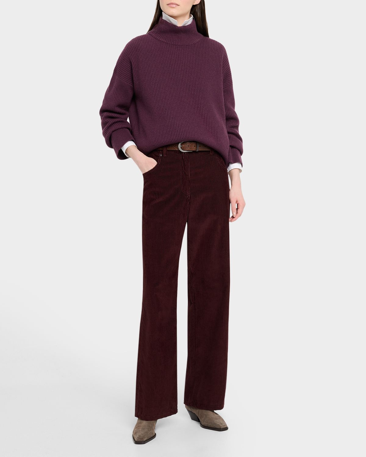 Brunello Cucinelli Cotton Corduroy Straight-Leg Pants