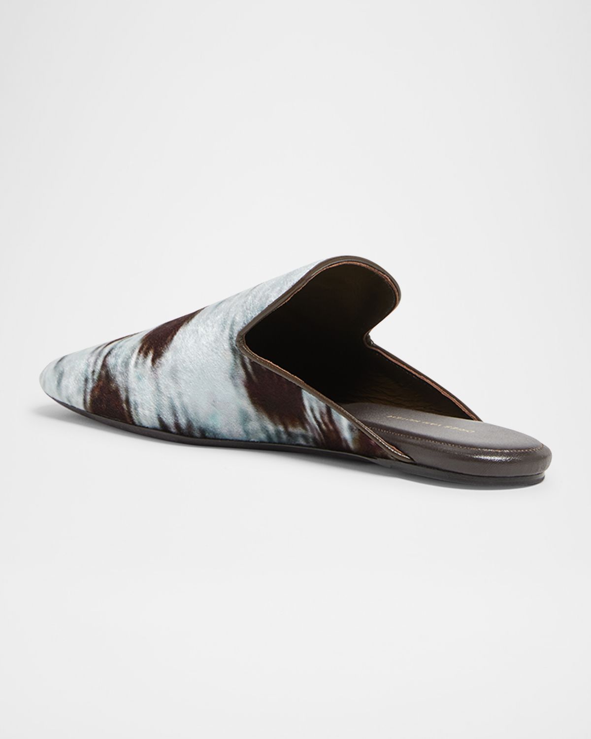 Dries Van Noten Printed Satin Mules