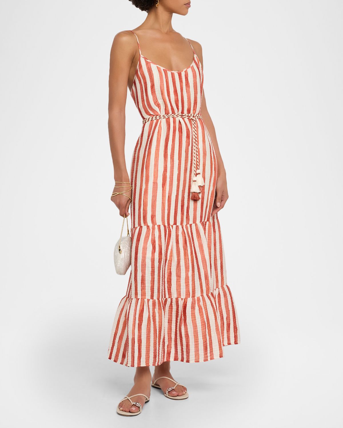 Marie Oliver Kinley Striped Midi Dress
