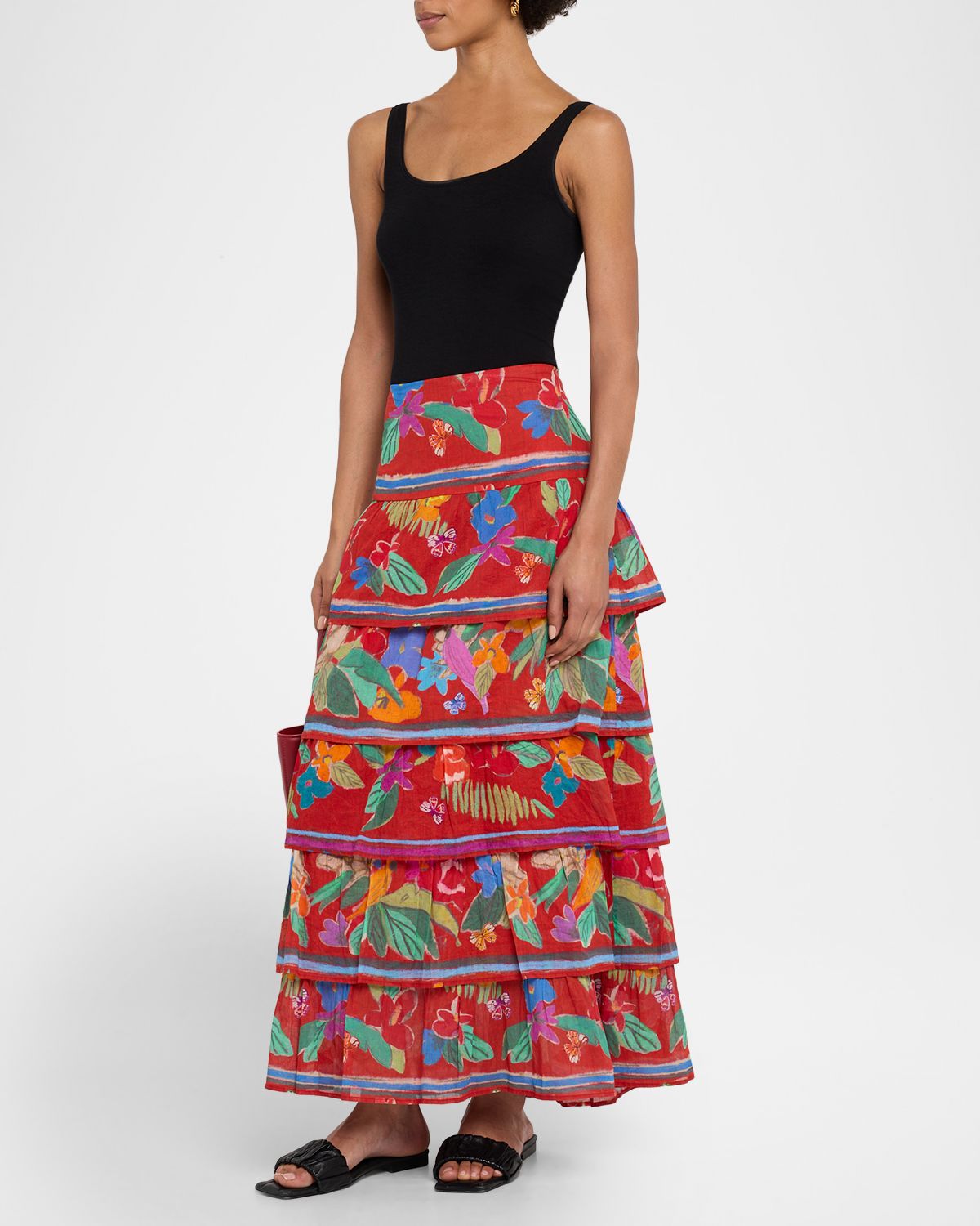 Marie Oliver Christie Tiered Maxi Skirt