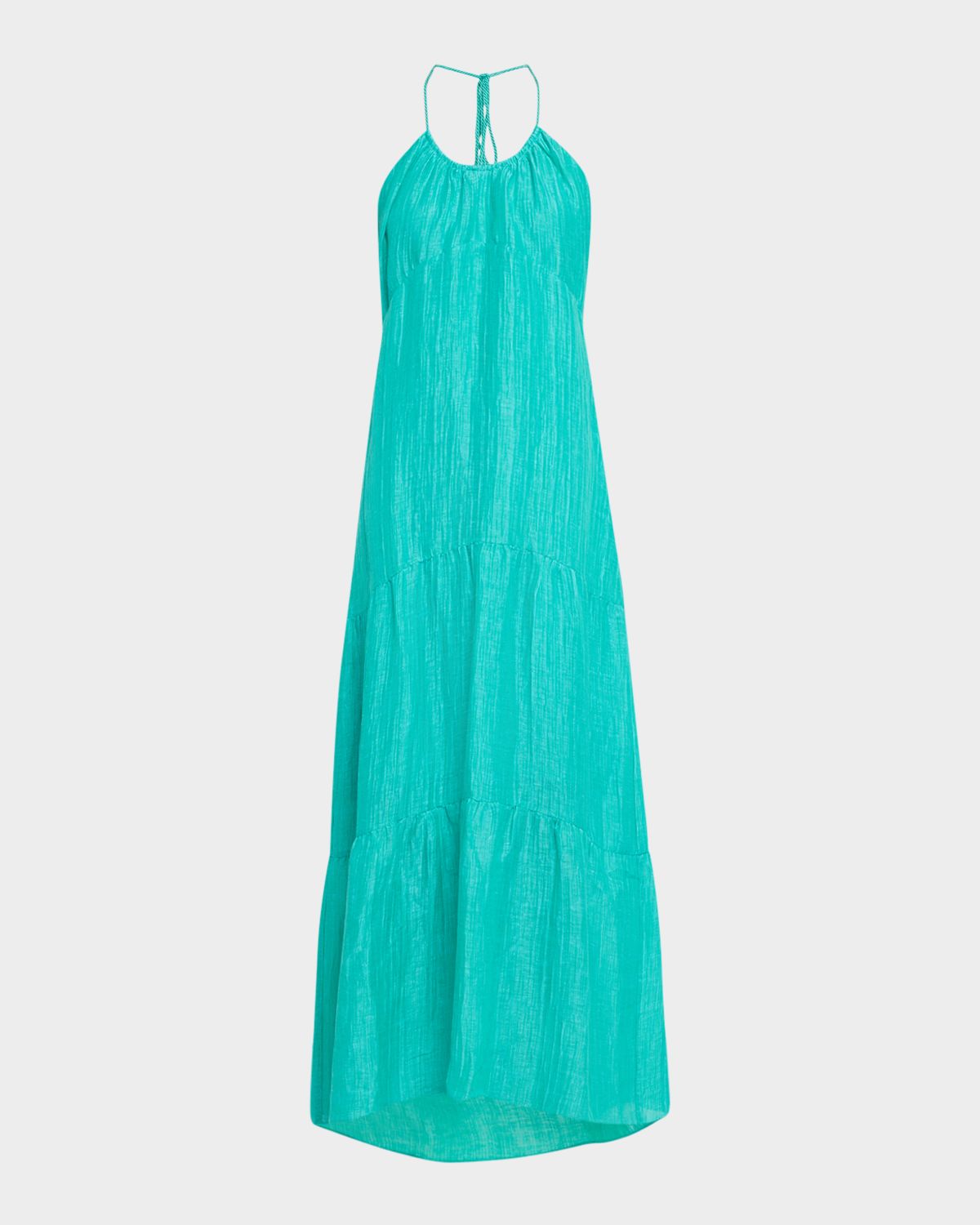 Marie Oliver Zenna Tiered Halter Gown