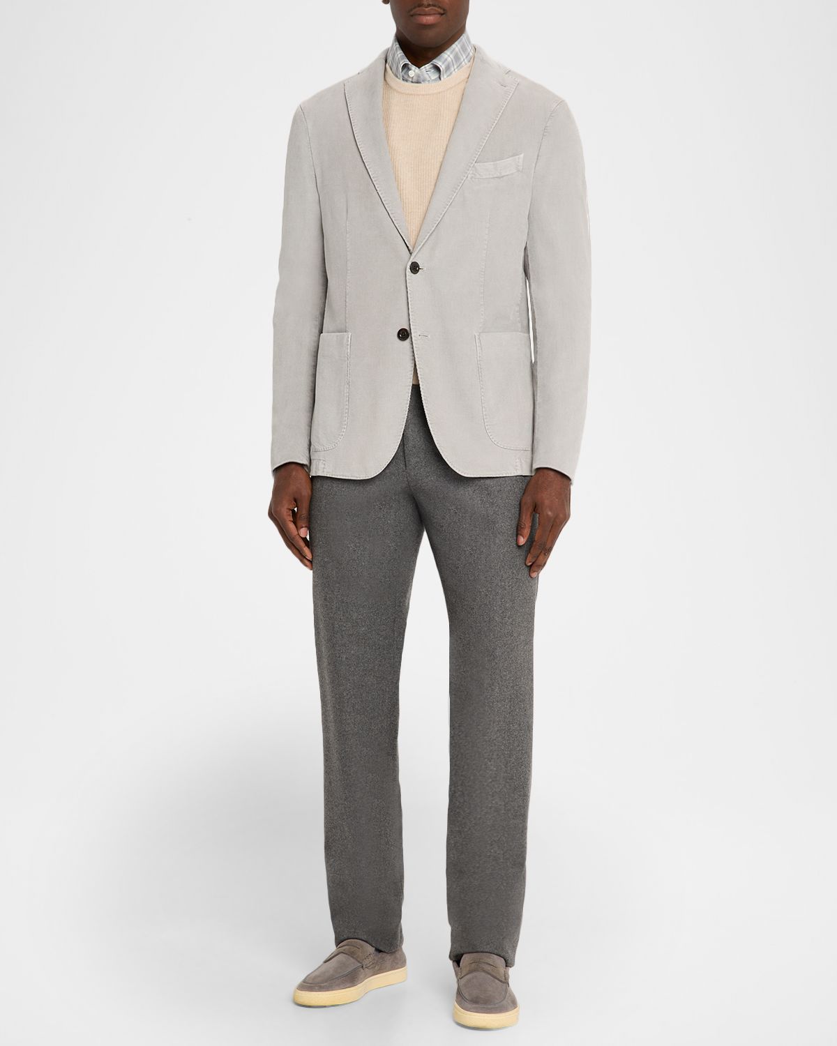 Boglioli Men 's Corduroy Two-Button Jacket