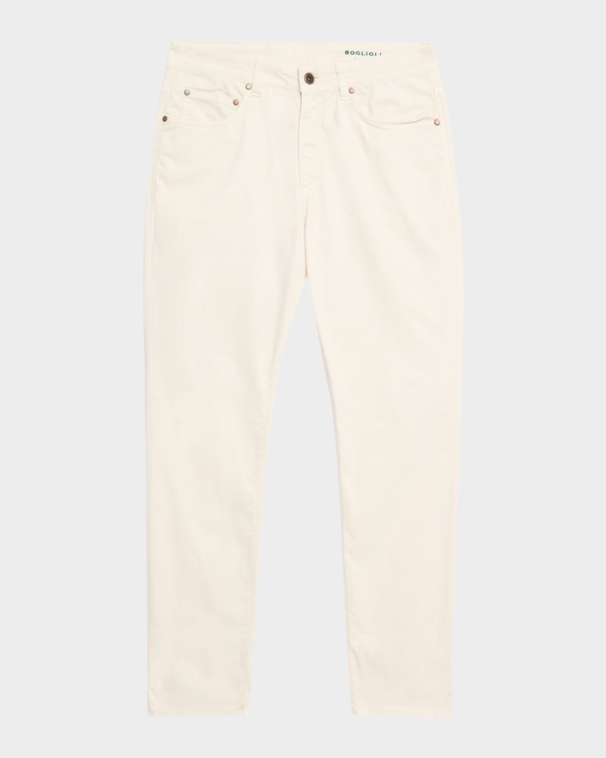 Boglioli Men 's Slim Straight-Leg Cotton-Blend Five-Pocket Pants