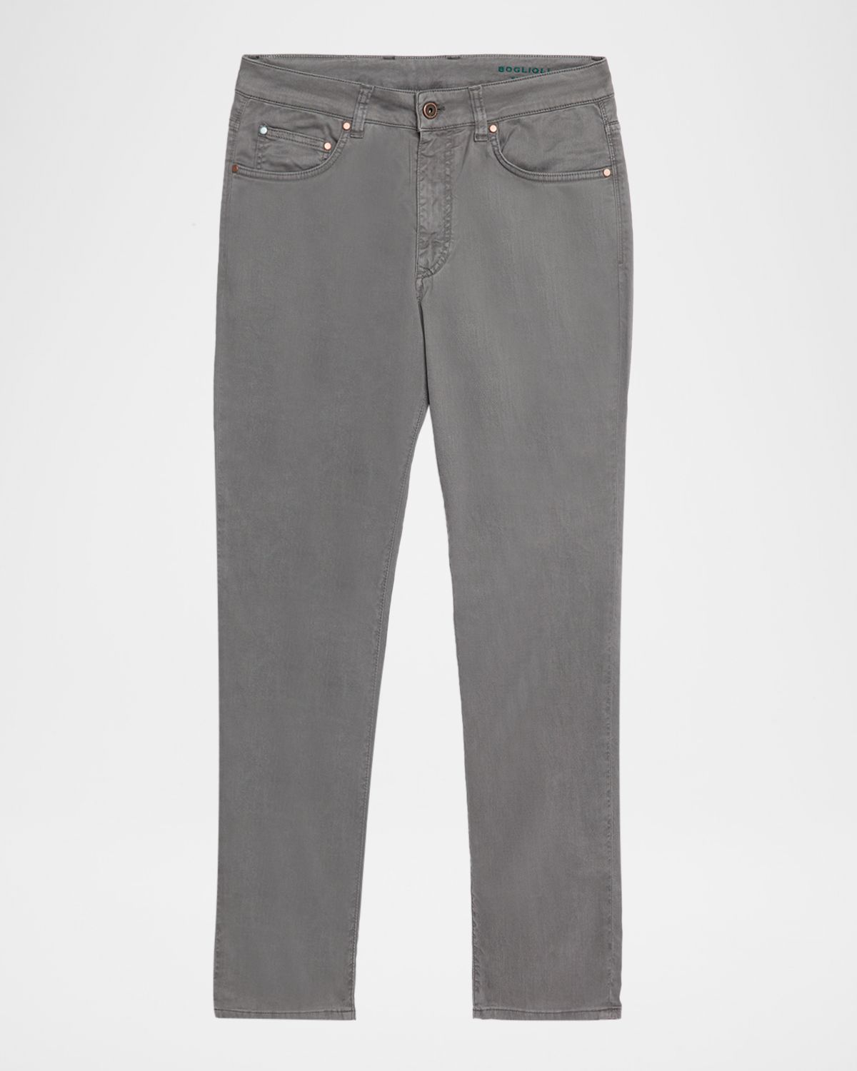 Boglioli Men 's Slim Straight-Leg Cotton-Blend Five-Pocket Pants