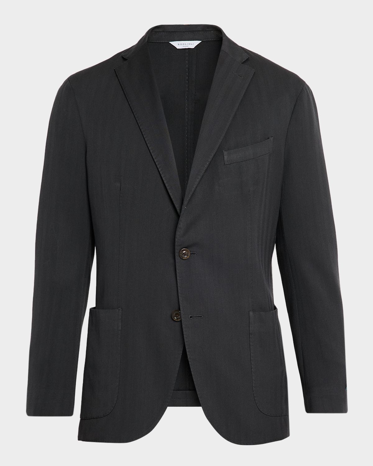 Boglioli Men 's Herringbone Two-Button Wool Jacket
